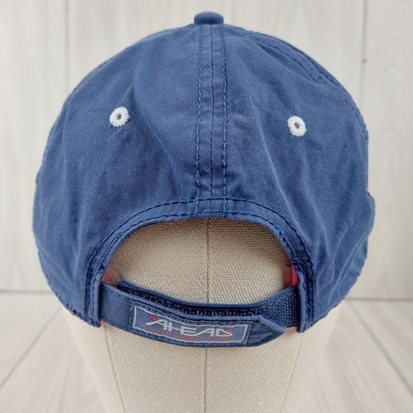 Saint Marten Hat Cap Adult Blue Strap Back Adjustable Island Travel Ahead Dad - Picture 3 of 6